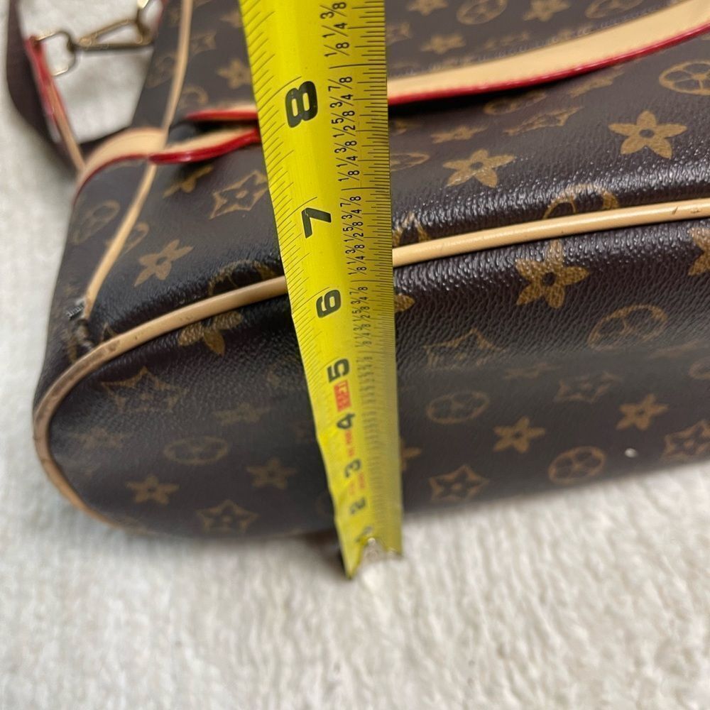 Stylish  Synthetic Brown & Gold Backpack / Shoulder bag tan trim Accents - Picture 10 of 15